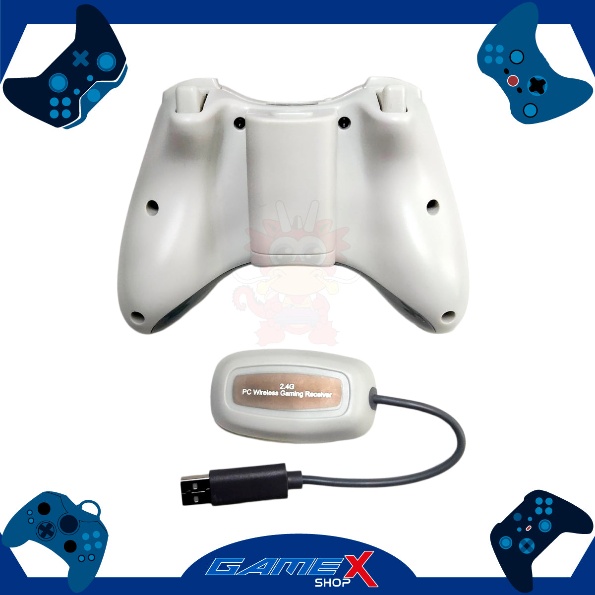 Control inalámbrico Xbox 360/PC/PS3/Android con receptor