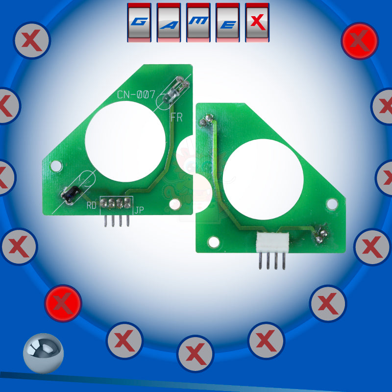 PCB con Ambos sensores (Sexta bola) Pinball