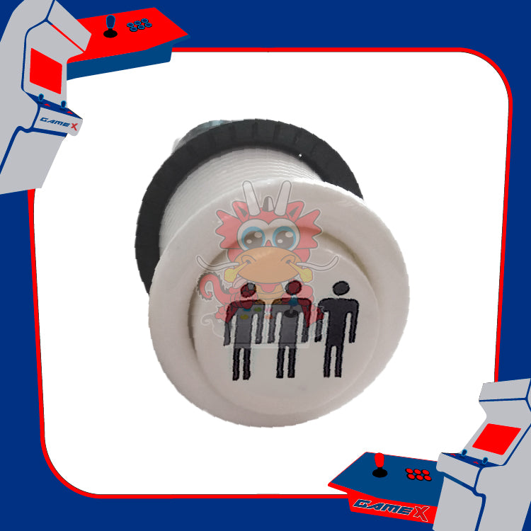Botón Sólido Players Blanco con Micro