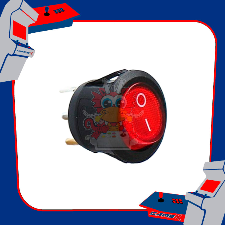 Apagador piloto Circular para Maquina Arcade