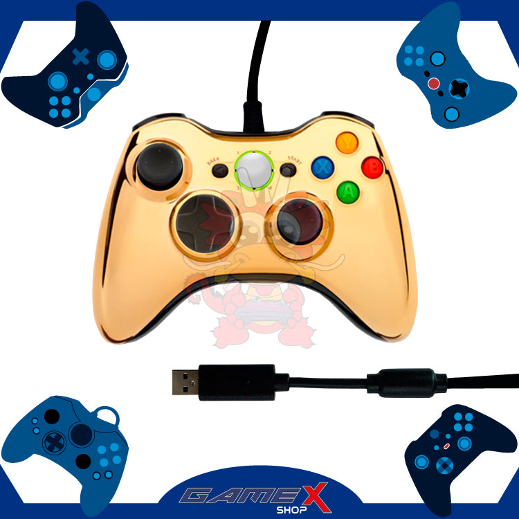 Control Xbox 360 Alámbrico Platinados