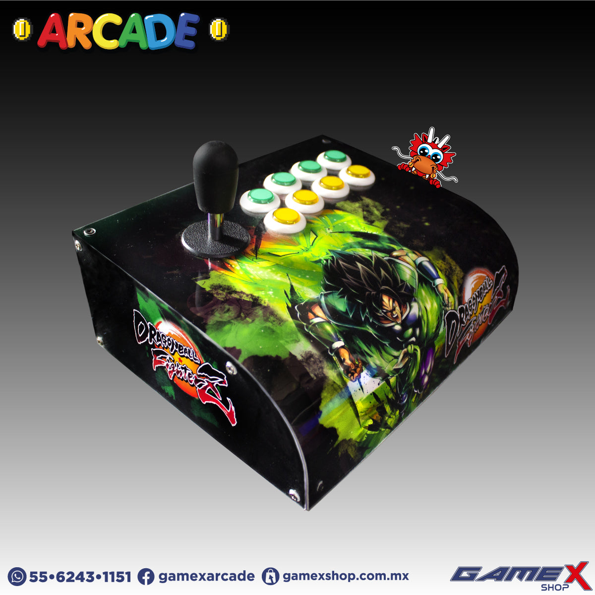 Tablero Arcade Curvo 1 jugador GameX