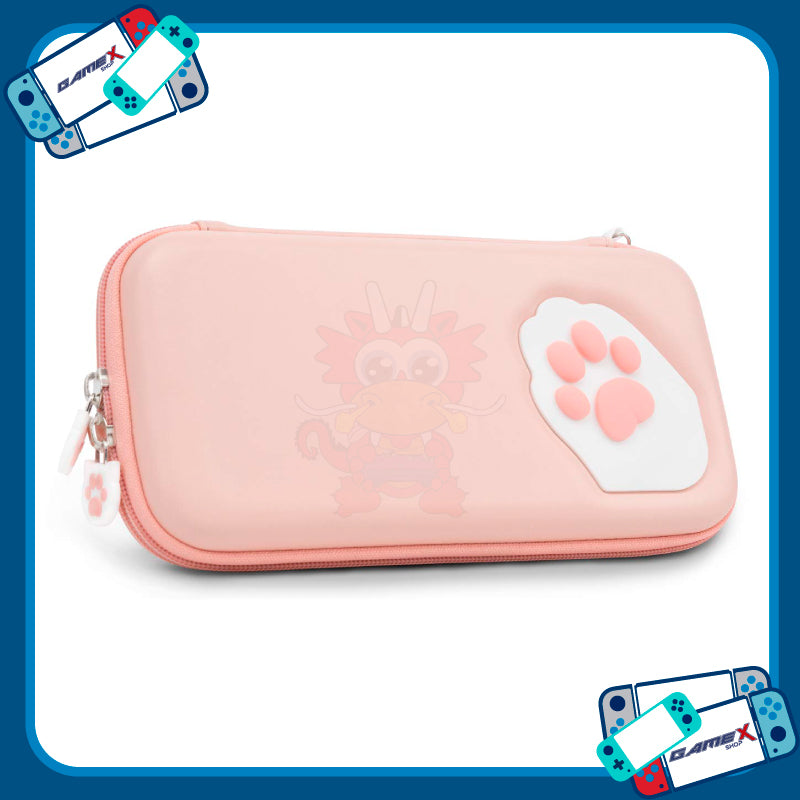 Estuche de viaje rosa con huella N-Switch