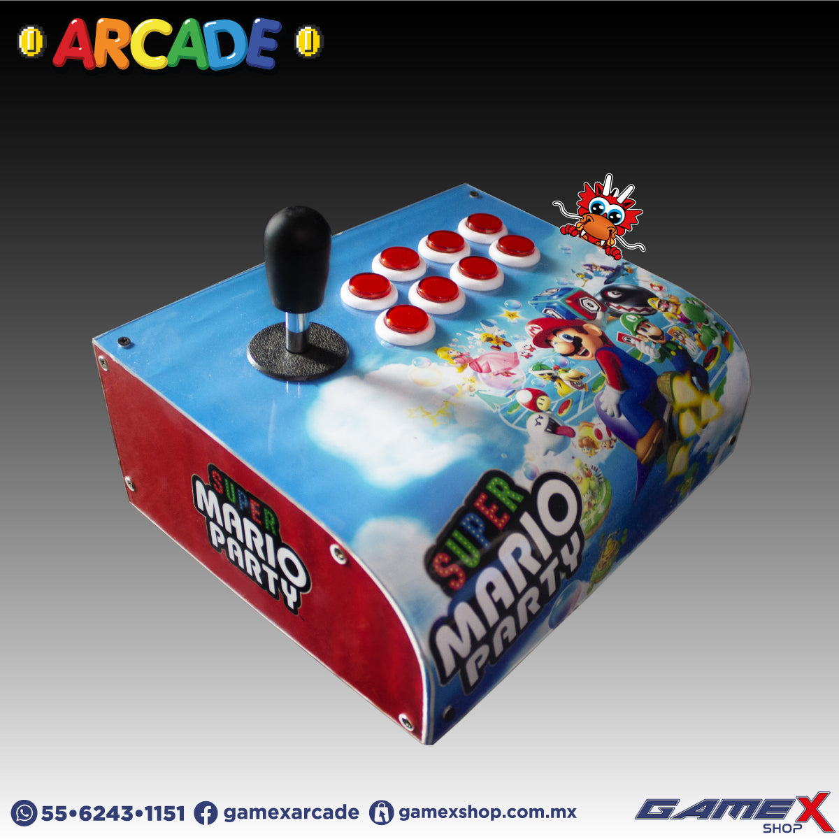 Tablero Arcade Curvo 1 jugador GameX