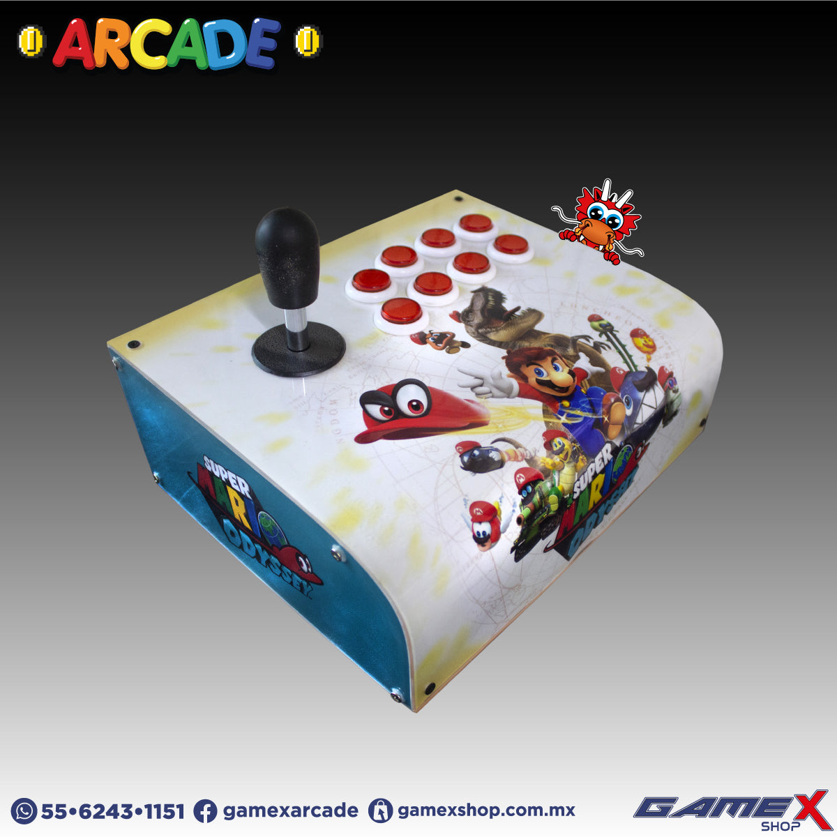 Tablero Arcade Curvo 1 jugador GameX
