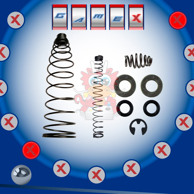 Juego de resortes y seguro para Pinball 8 piezas