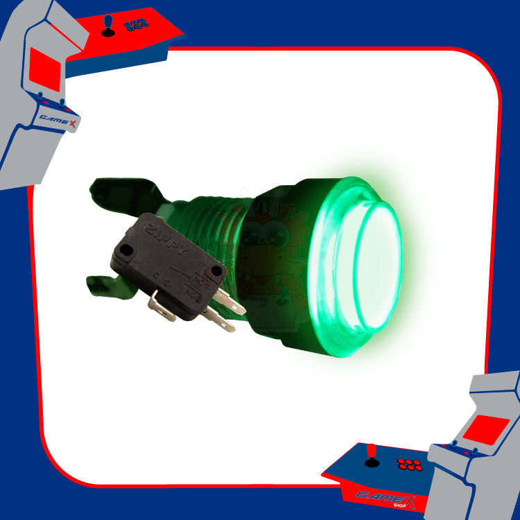 Botón Luminoso Americano Circular con Micro