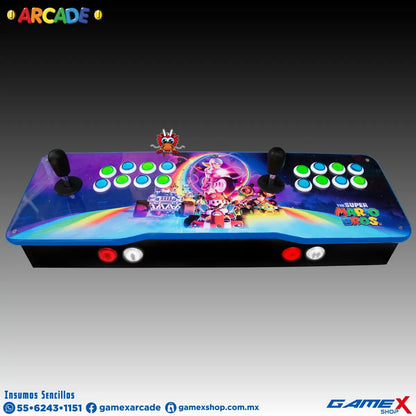 Tablero Arcade Doble 2 jugadores PC Con Mini Consola 48 MIL JUEGOS GameX Shop