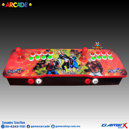 Tablero Arcade Doble 2 jugadores PC Con Mini Consola 48 MIL JUEGOS GameX Shop