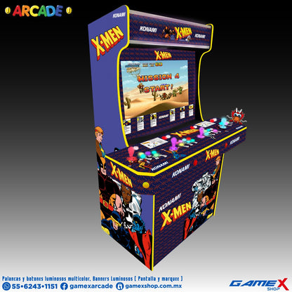 Máquina de 4 jugadores Arcade Luminosa