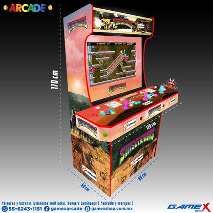 Máquina de 4 jugadores Arcade Luminosa