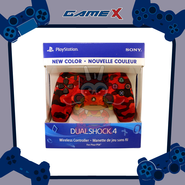Control DualShock Camuflaje Rojo para PS4