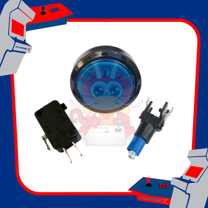Botón Luminoso 60 mm Plano Arcade Circular p para One Touch