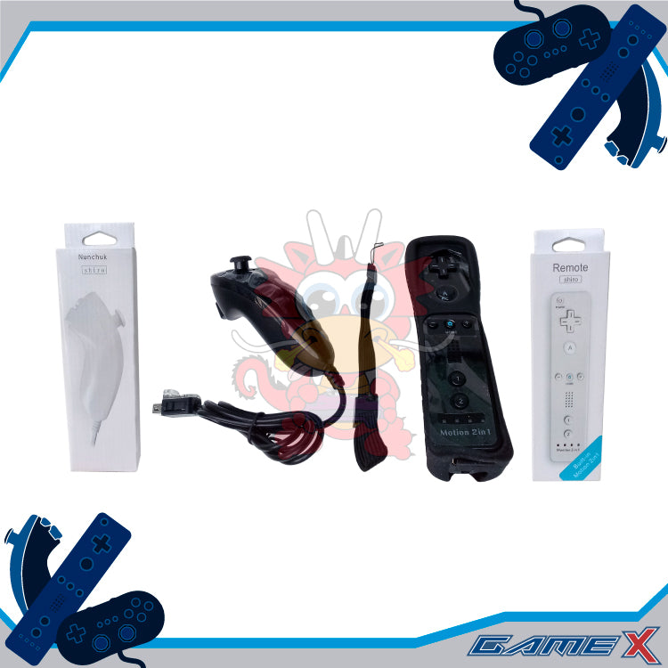 Control para Wii Genérico & Nunchuck Motion plus 2 en 1