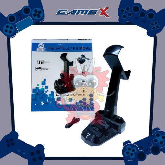 Stand Cargador Qual dock para PS4 /PS move