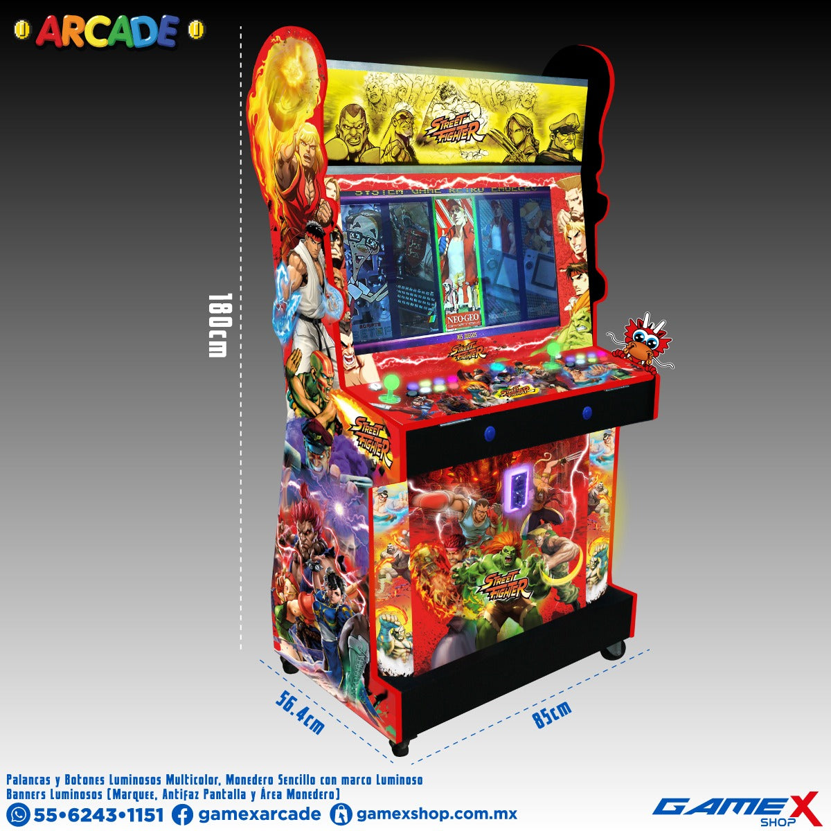 Máquina Cisne 3D Arcade con 48 mil juegos