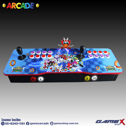 Tablero Arcade Doble 2 jugadores PC Con Mini Consola 48 MIL JUEGOS GameX Shop