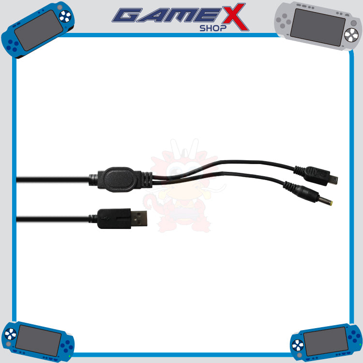 Cable de carga 2 en 1 USB a PSP 2000/3000