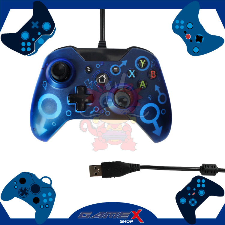 Control Xbox One alámbrico metalizado
