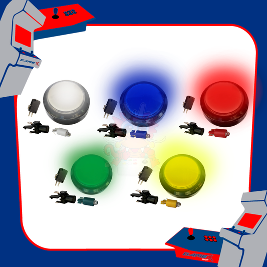 Botón Luminoso 60 mm Plano Arcade Circular p para One Touch