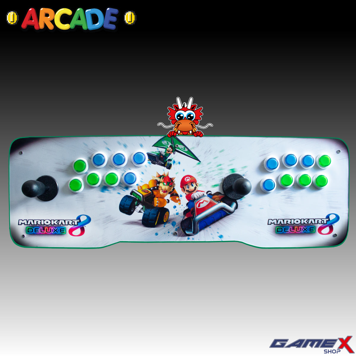 Tablero Arcade Doble 2 jugadores PC Con Mini Consola 48 MIL JUEGOS GameX Shop