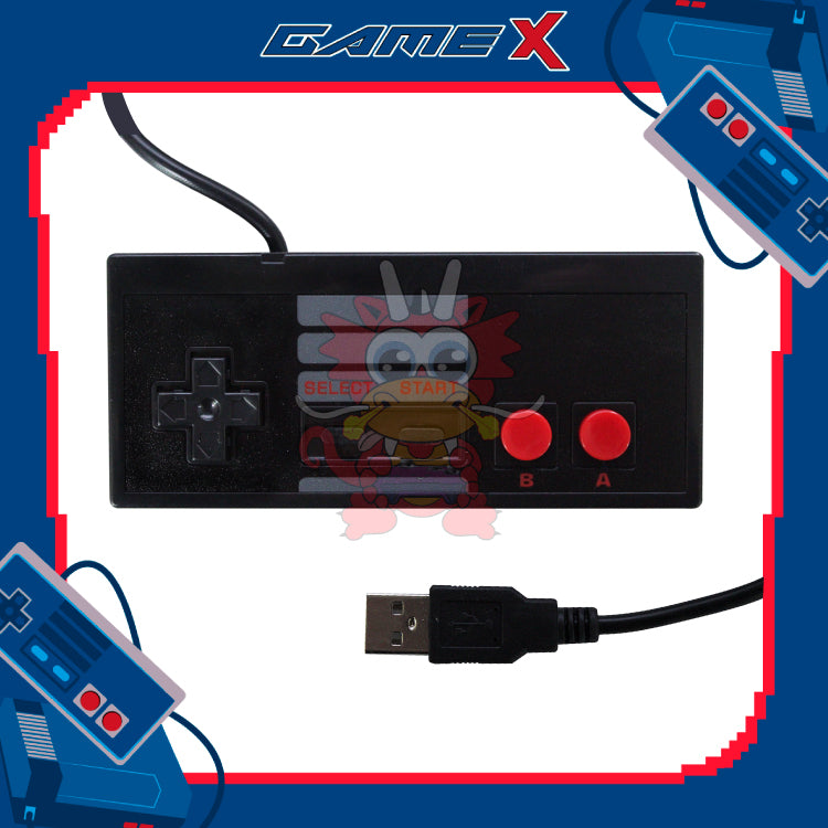 Control Alámbrico Negro NES USB