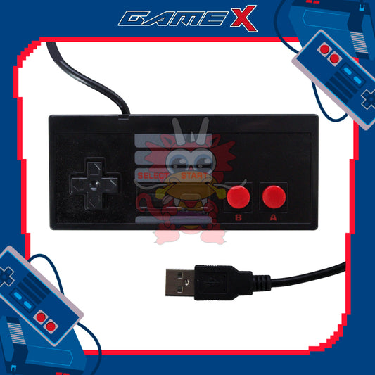 Control Alámbrico Negro NES USB