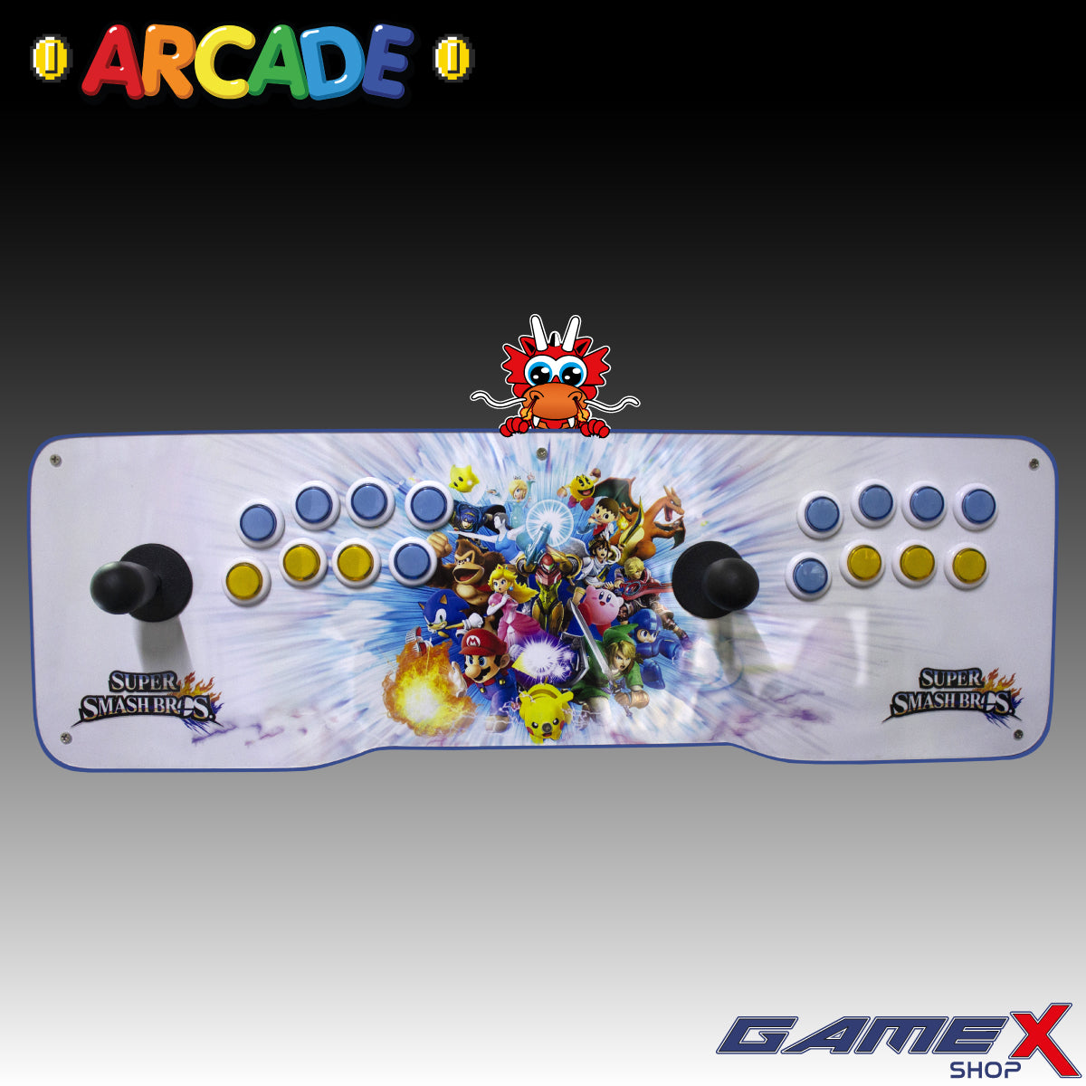 Tablero Arcade Doble 2 jugadores PC Con Mini Consola 48 MIL JUEGOS GameX Shop