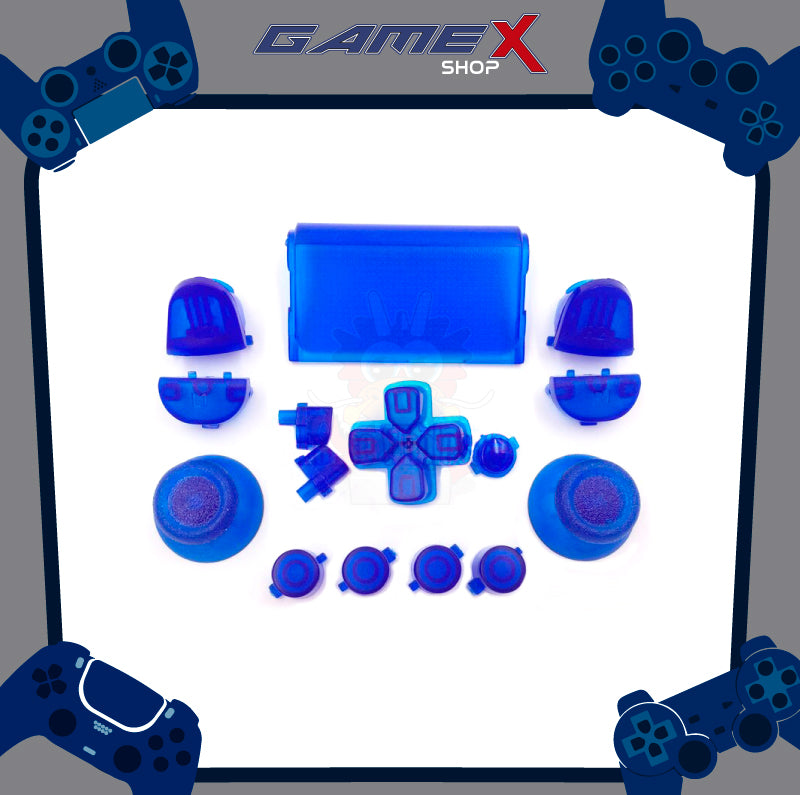 Set de botones con tapa plastico 3.0 transparente PS4