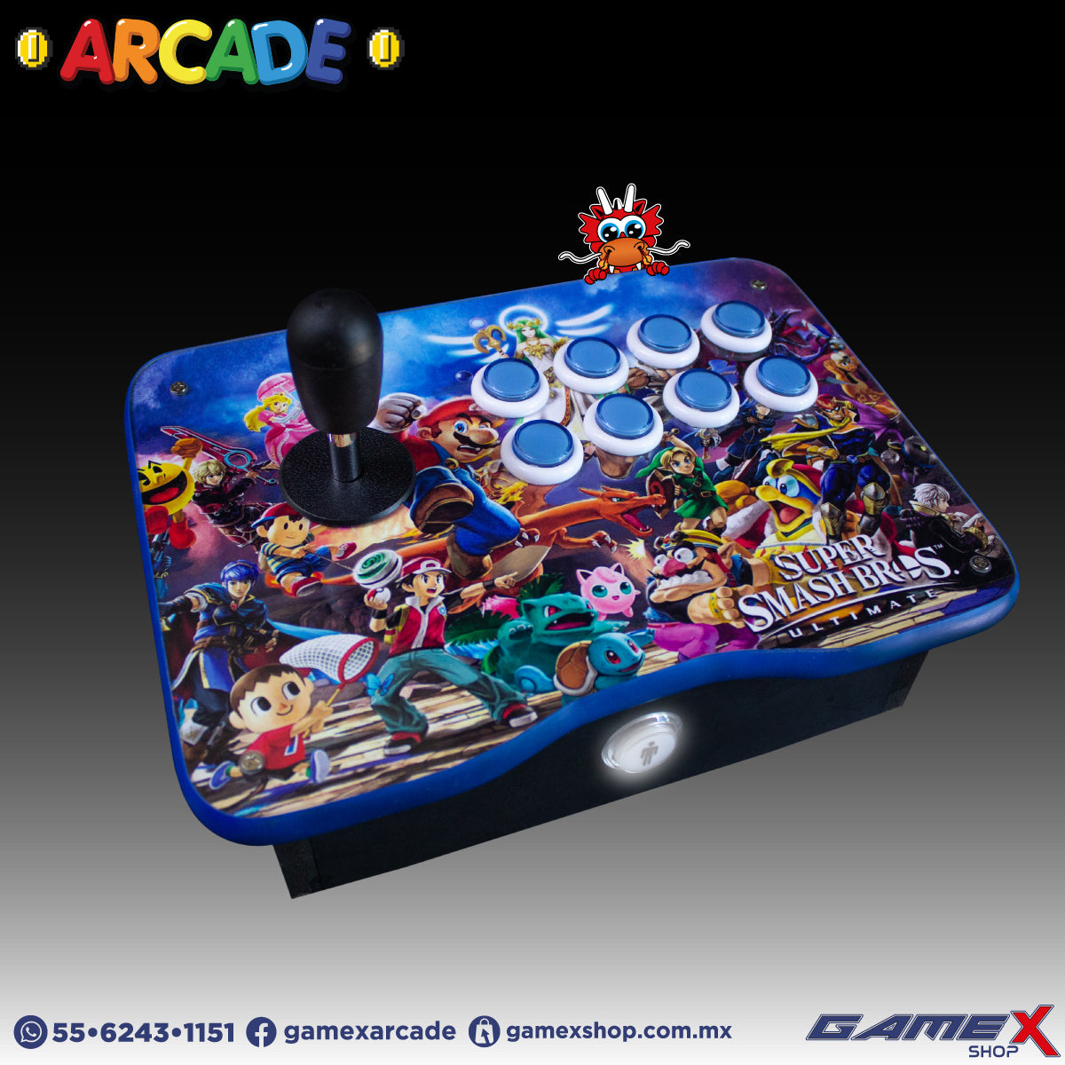 Tablero Arcade Individual plano GameX