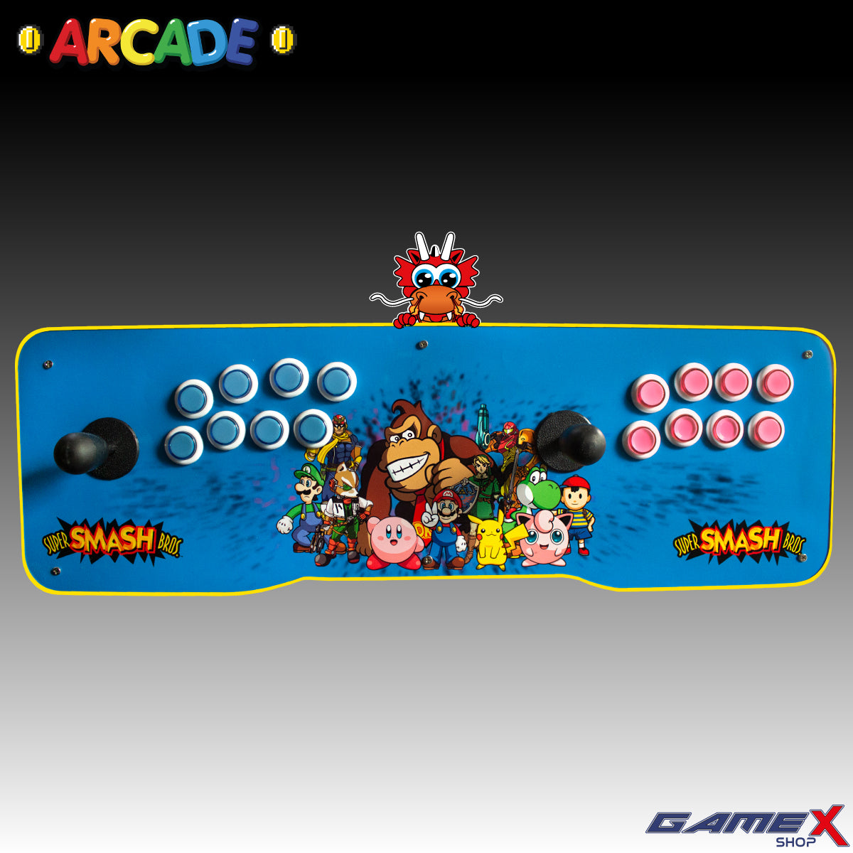 Tablero Arcade Doble 2 jugadores PC GameX Shop