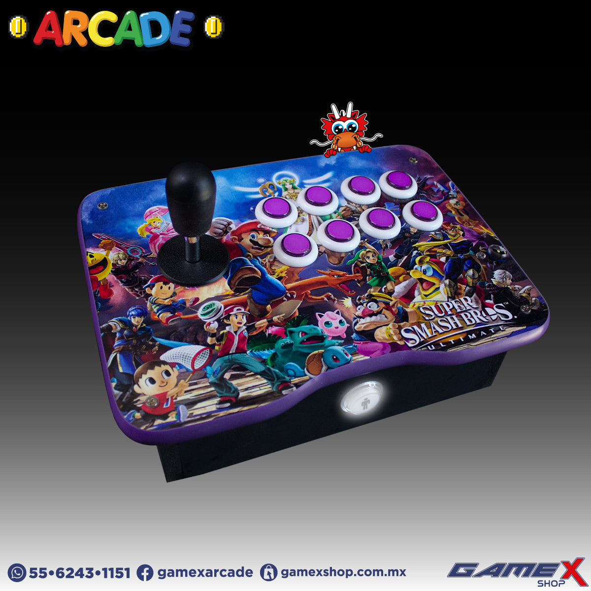 Tablero Arcade Individual plano GameX