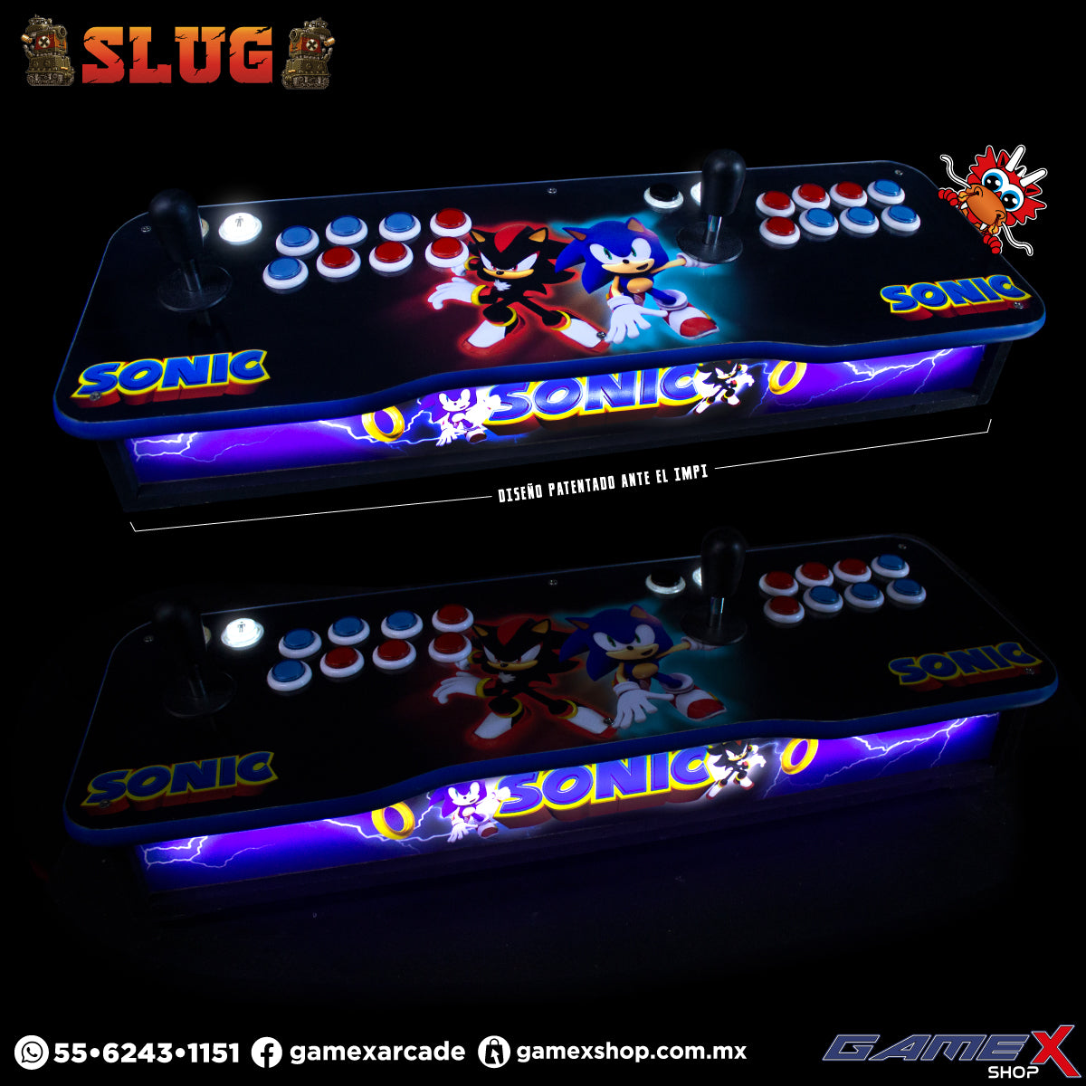 Tablero Arcade 2 jugadores para PC  Mod 2022 GameX Shop