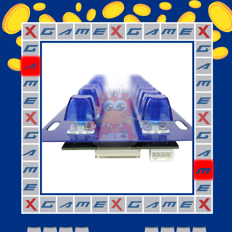 Teclado Luminoso Azul para Máquina de Suerte