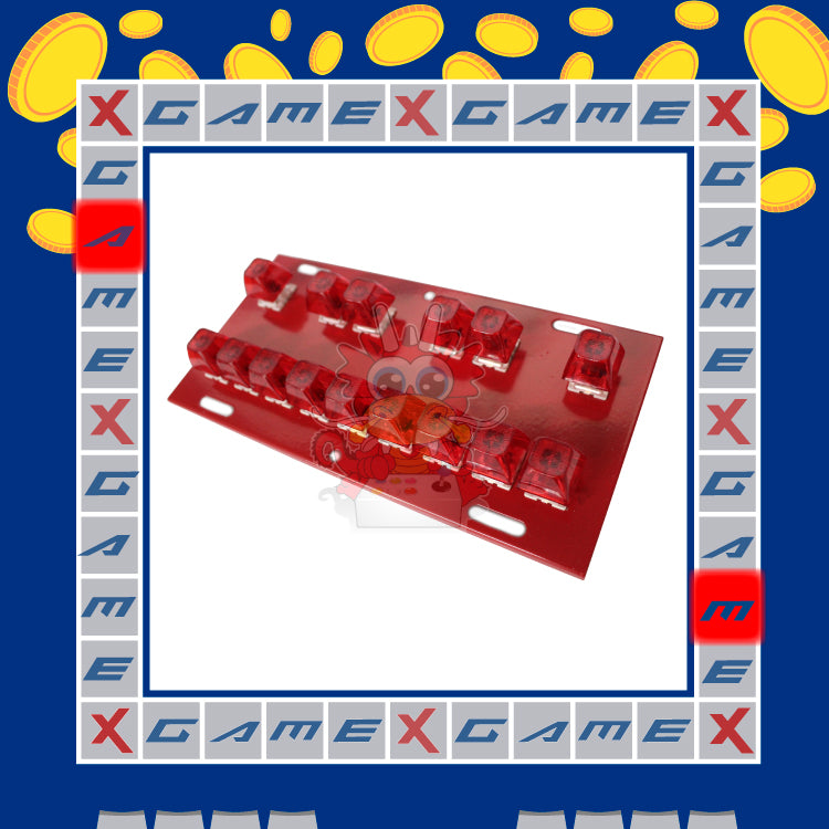 Teclado Luminoso Rojo para Máquina de Suerte