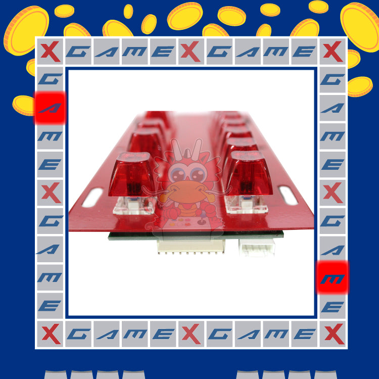 Teclado Luminoso Rojo para Máquina de Suerte